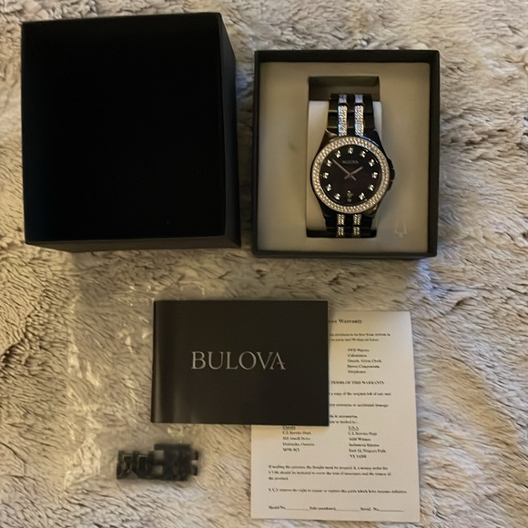 Bulova Date Diamond and Crystal Men’s Dress Watch - Picture 15 of 15